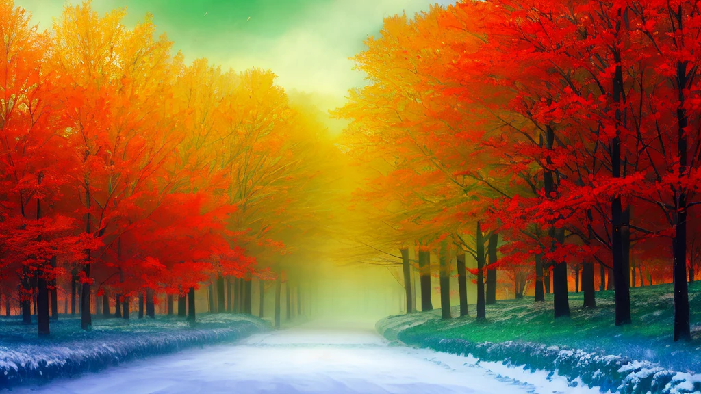 fog like snow of blue, green and red, for a wallpaper