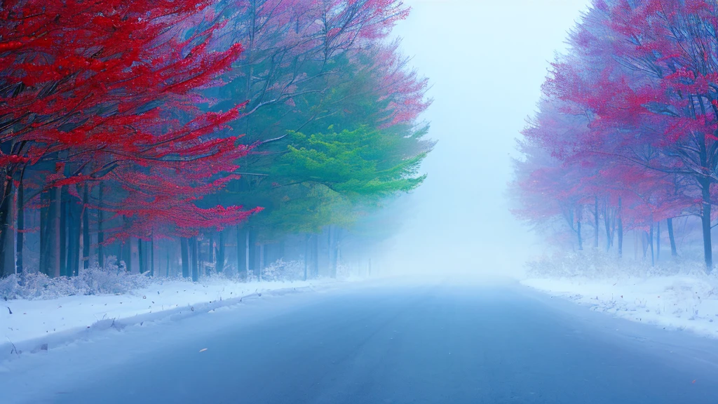 fog like snow of blue, green and red, for a wallpaper