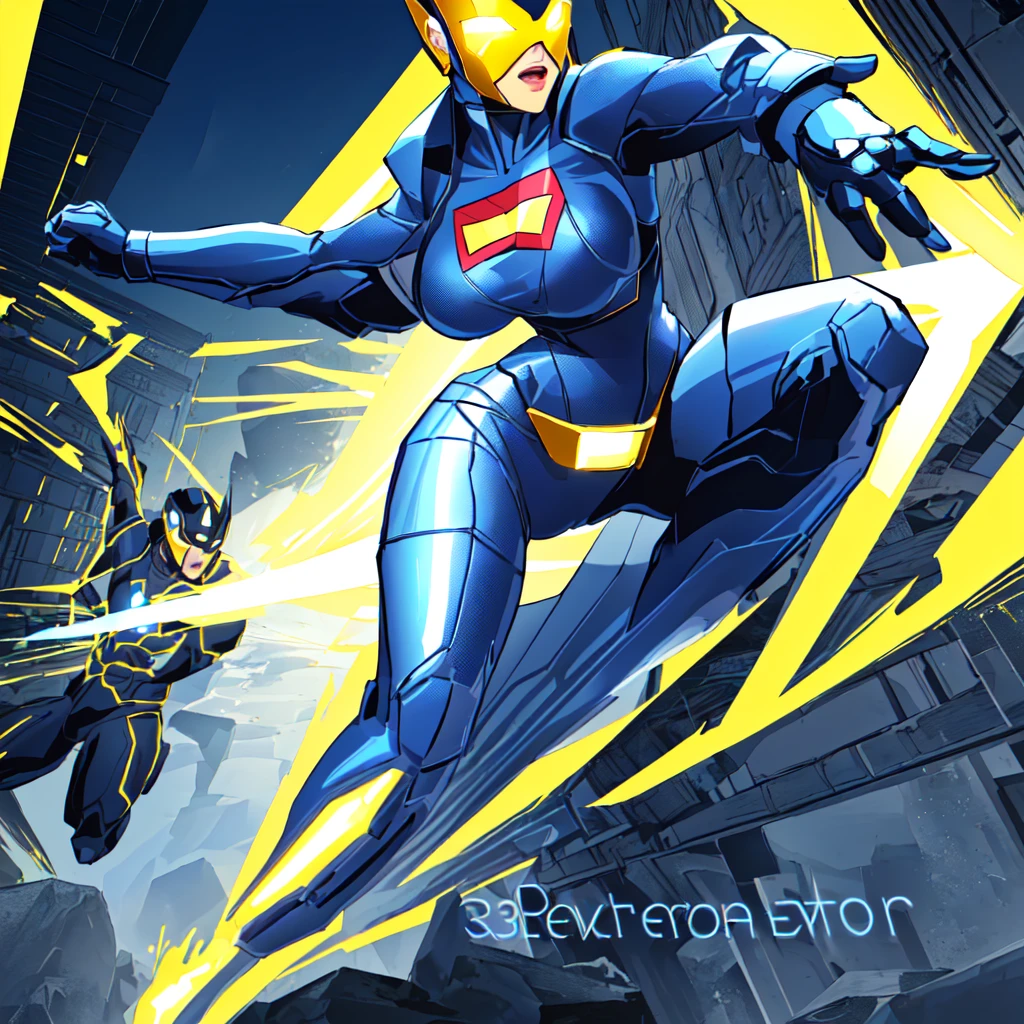 girl, super hero, dynamic perspective pose, powerful pose, super hero pose, positing on rock super hero pose, perfect dynamic pose, dynamic action pose, strong pose, 3 / 4 pose