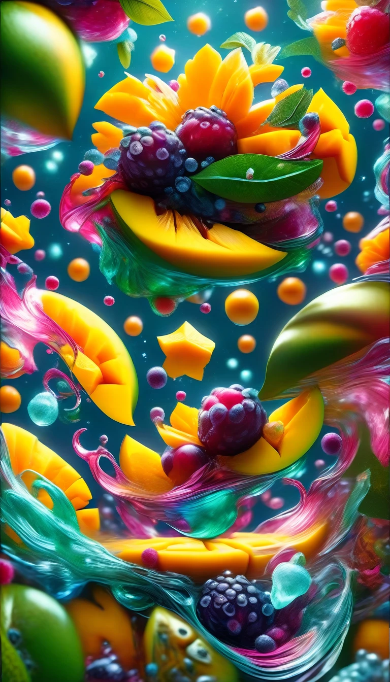 hyper detailed masterpiece MANGO,dynamic,awesome quality,floating liquid plant,ral-passion fruit,photorealistic,cinematic lighting,3d,highly detailed,intricate details,ultra-realistic,ultra-detailed,hyperrealistic,hyper-realistic,octane render,4k,8k,highly detailed description,sharp focus,extremely detailed,professional digital art,concept art,studio lighting,physically-based rendering,volumetric lighting,vibrant colors,natural colors,realistic textures,vivid colors,dramatic lighting
