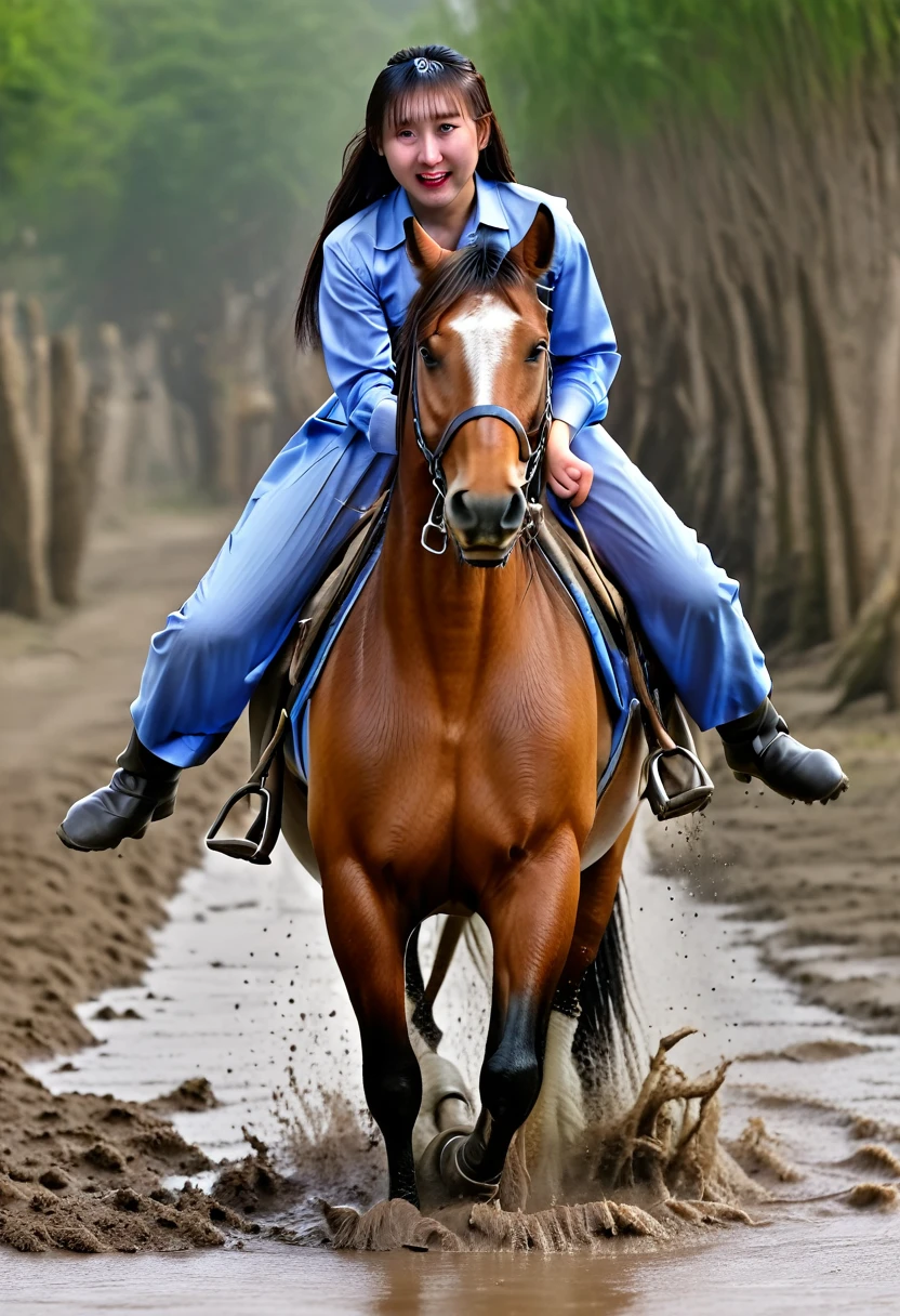 On a muddy slope,Neighing Horse,(((masterpiece))),(((Highest quality))),((Tabletop:1.4, Highest quality)), (Genuineな写真:1.4), Blue Haori,get caught in a net,Severe,Covered with thorns,
((1 muddy girl knight)),Rodeo,Desperate,don't make eye contact,Round face,Surprised face,panic,tragedy,
(超High resolution:1.2), wonderful, Very detailed CG Unity 8k wallpaper, Very detailed, High resolution,draft horse ridden by japanese かわいい girl is in heart,tight,Muddy place,beauty,The horse neighs,鎧を着たtragedyの女騎士,sink,In the mud,
Cold Light, Beautiful detailed girl, Droopy eyes,Very detailedな目と顔, Beautiful and exquisite nose, Beautiful and exquisite, The prancing horse on which the girl was riding、Horse and girl stuck in deep muddy pit。:10.0 , Horse falls ,He looks distressed ,Surprised face:2.0,Genuine,Anatomically correct