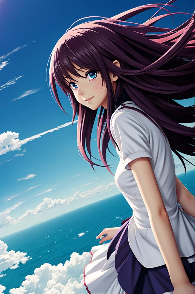 Anime girl tornado