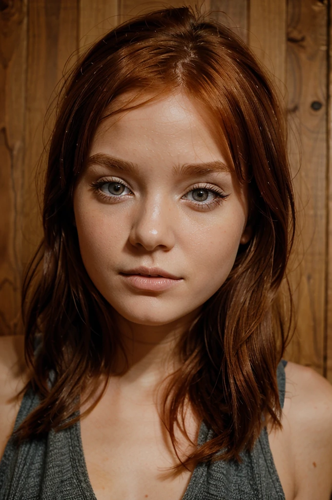 Une fille rousse qui fait un ahego