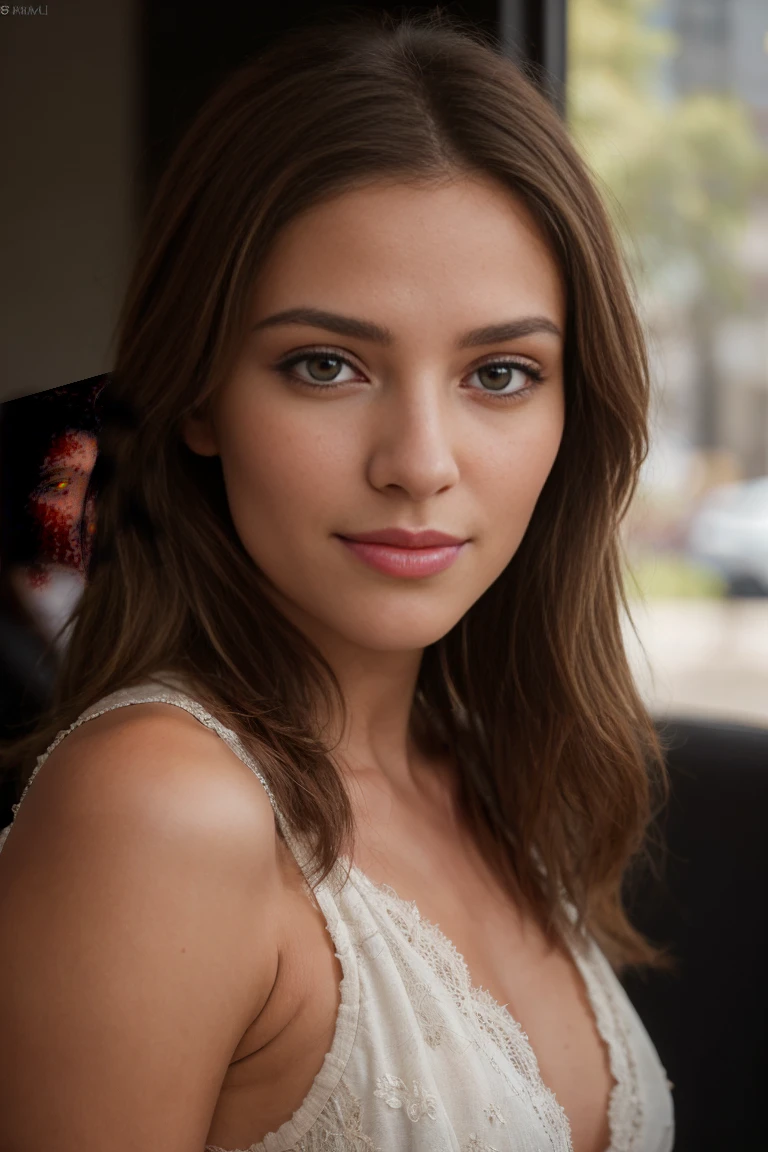 Image very detailed, photographie 4K femme de 25 ans brune, robe styliste très classe, grain de film meilleure qualité, complicated details, very detailed, sharpness, detailed skin, realistic High texture, texture, detailed eyes, Professionnel, 4K, charming smile, prise avec Canon, 85 millimeters, Slight depth of field, Kodak Vision Color, corps parfaitement ajusté, extremely detailed, post-traitement, maximum details, roughness, real life, Ultrarealistic, Photorealism, Photography, 8k uh, Photographie