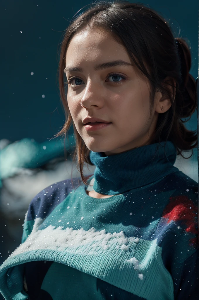 BLUE, GREEN, RED BACKGROUND (LIKE SNOW) IN LIGHT COLORS (LIKE GALAXY)