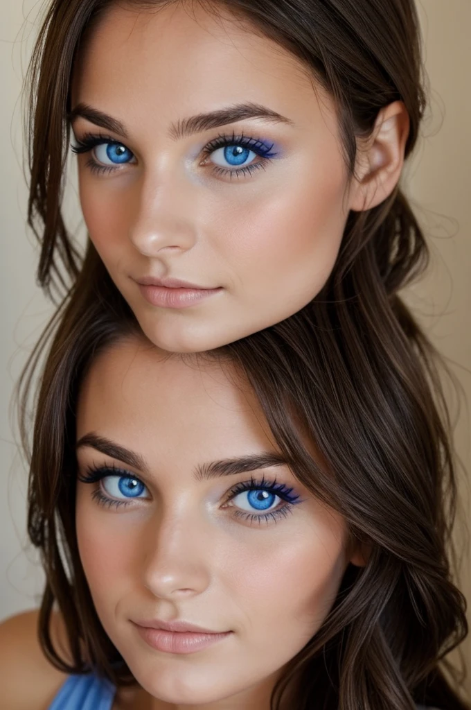 Jeune fille de 26 ans brune au yeux bleue avec de belle forme
