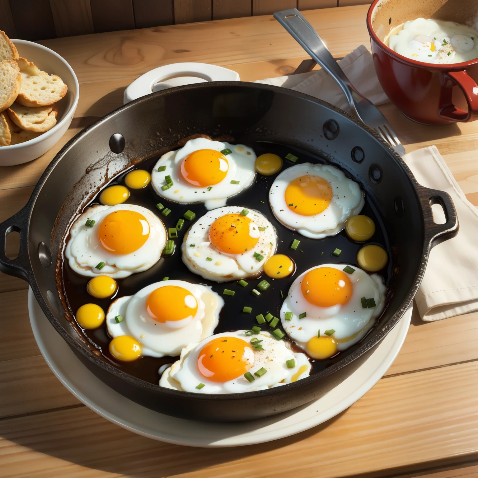 fried eggs