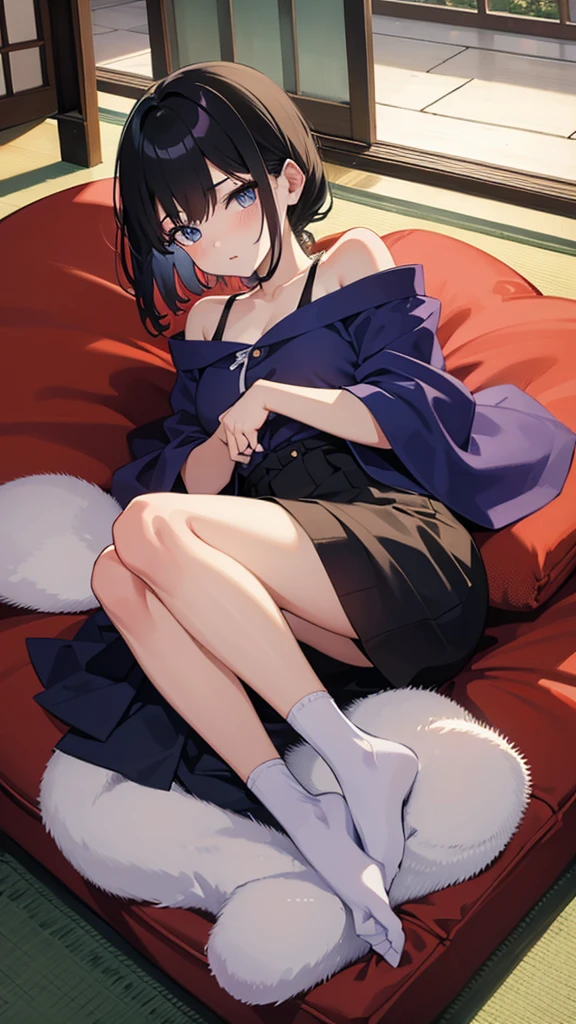 A 18 year old japnese girl, showing pussy