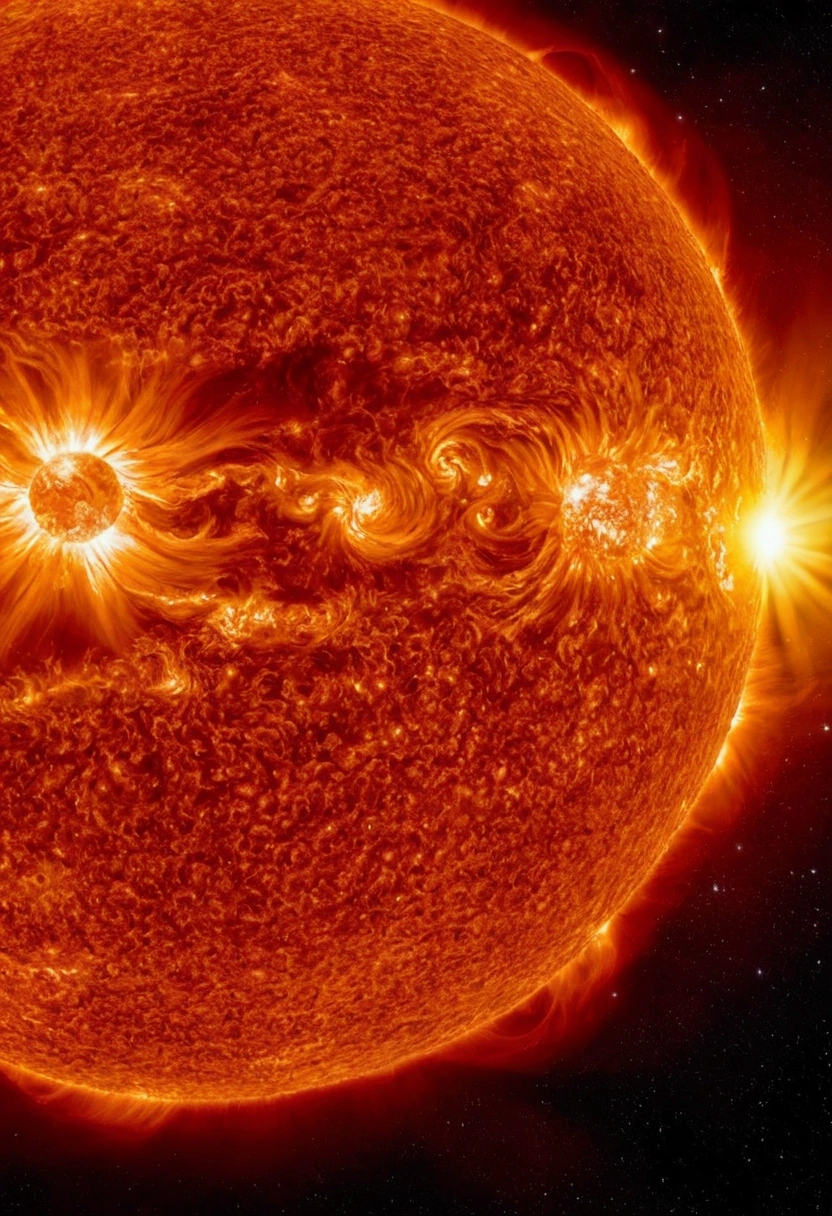photo of the sun in the real universe