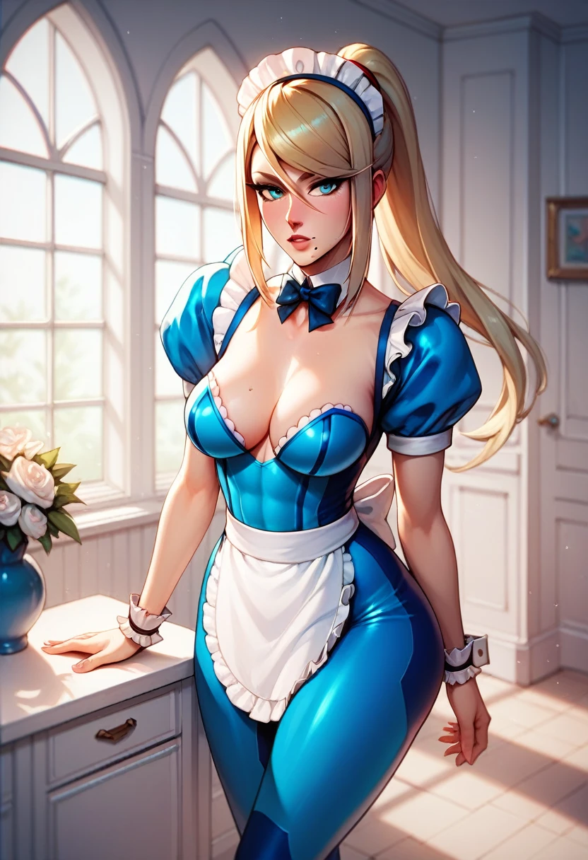 Samus Aran, sexy, maid costume