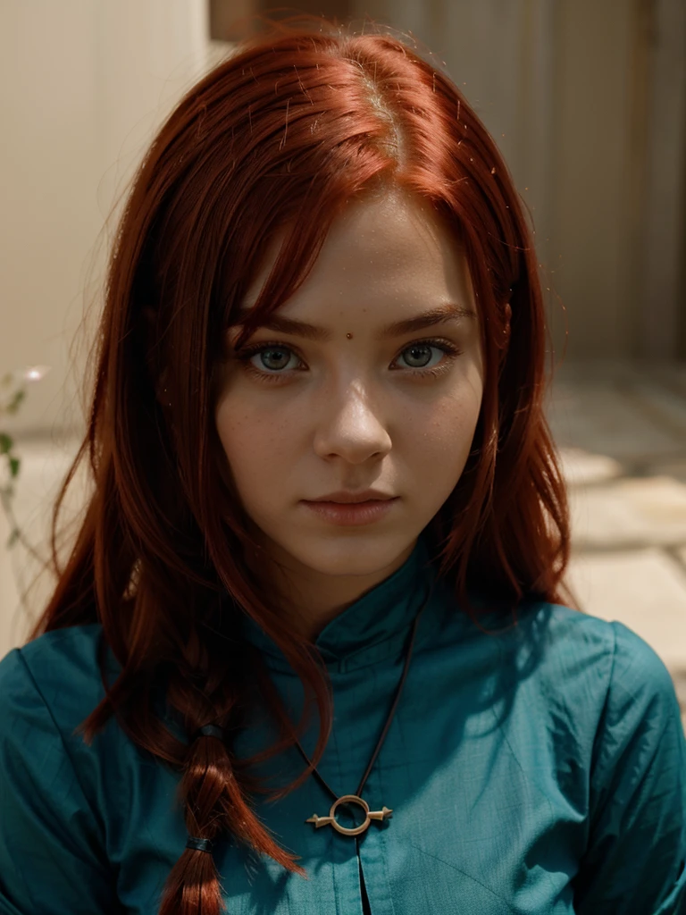 Show me a young girl like avatar movie alvina with red hair