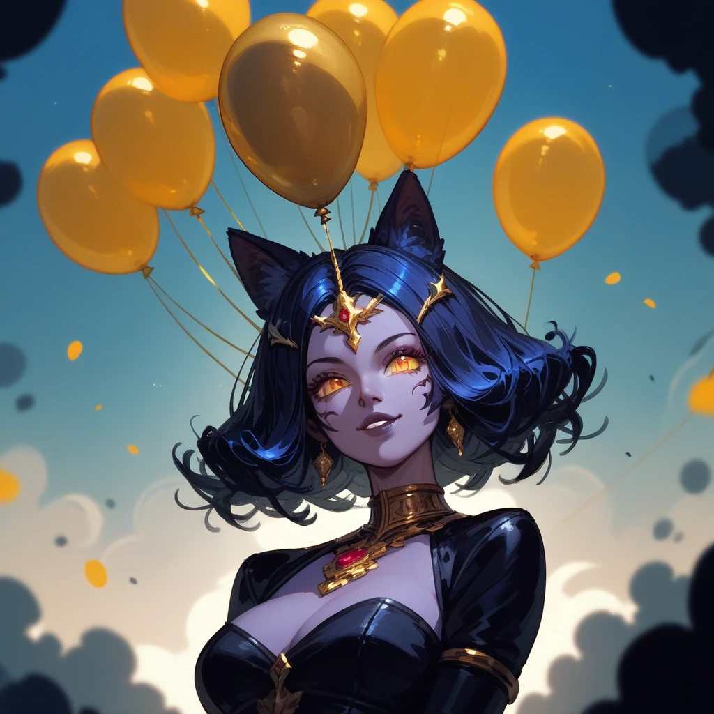 (score_9,score_8_up,score_7_up,score_6_up,score_5_up,score_4_up) Gold Balloon in nightmare fuel art style