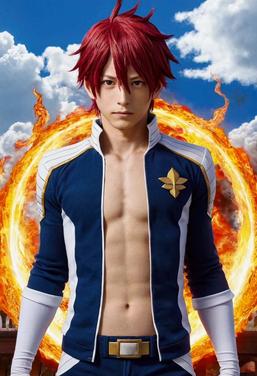 Shoto todoroki nue avec endeavor