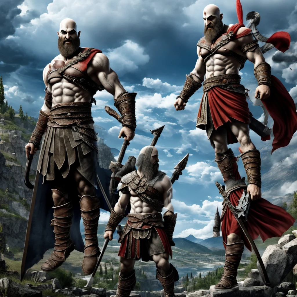 Kratos crossing Zeus
