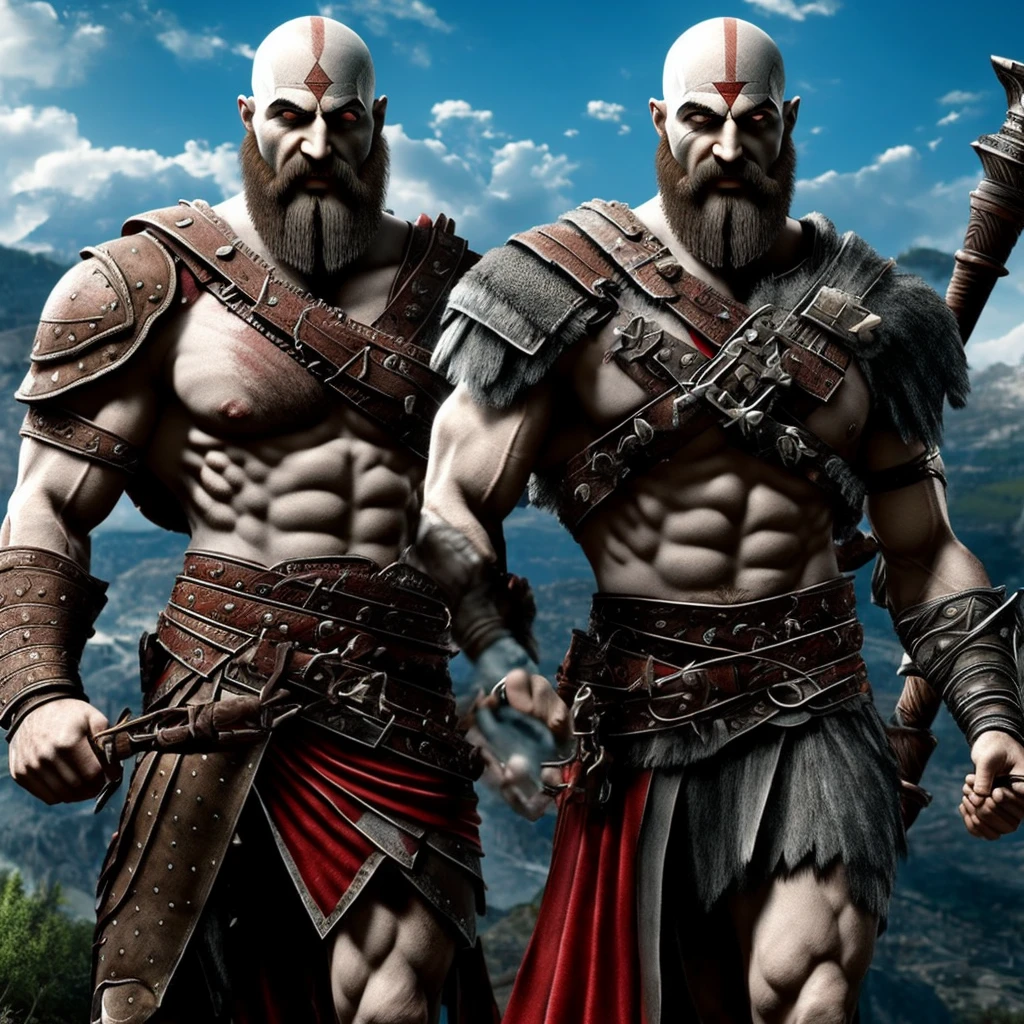 Kratos crossing Zeus