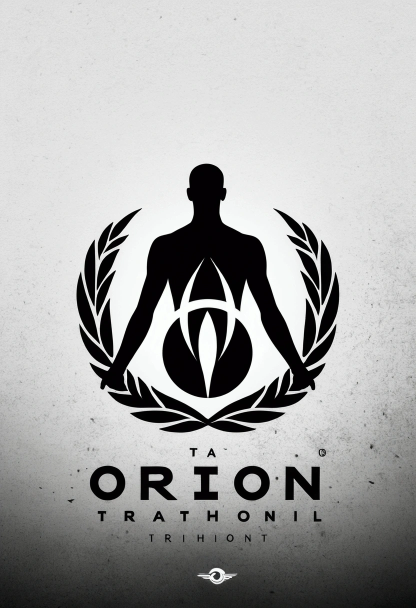 Black and white Orion logo for a minimalist triathlon school