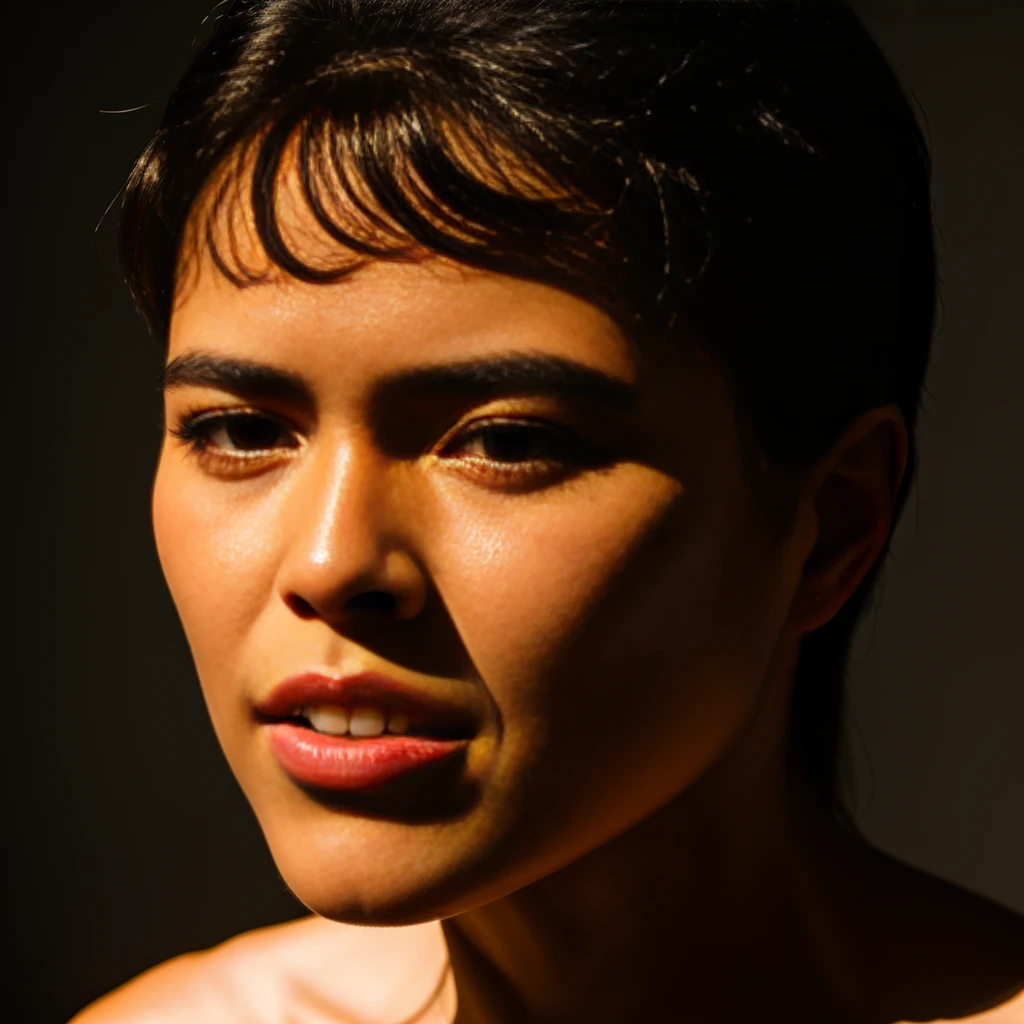(best quality, 8k, head of'artwork: 1.3), concentration claire: 1.2, beauty: 1.4, abs: 1.1, brown-hair, Robe turquoise: 1.4, Night at'Outside: 1.1, City streets, Beau visage et yeux, Double eyelids. Realistic lighting added, Attention à ajuster les proportions.