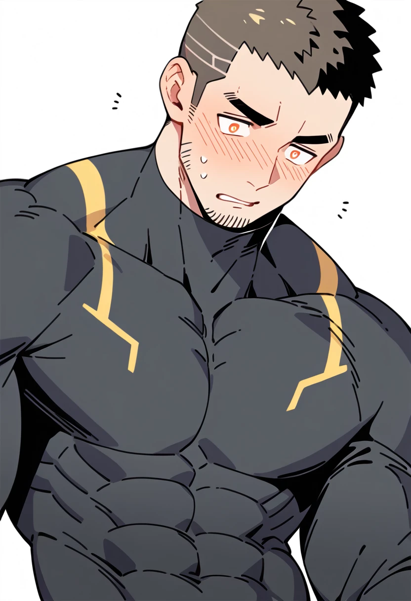 (best quality:1.3), (ultra detailed:1.3), (absolutely resolution:1.3), (Anatomically correct:1.3), one boy, Seventeen, (Fierce face:0.8), (Black Hair, Short Hair:1.3), Dark blue eyes, (green:1.4), (yellow:1.4), (Tight bodysuit:1.2), Sci-fi hero suit, green, yellow, Toned Muscles, (Groin bulge:0.8), (Tan Skin:0.9), gloves, boots, (Glasses:1.2), (Mechanical Armor:1.0), BREAK (torn suit:2.0), (torn breast:2.0), (torn abs:2.0), (torn hip:2.0), BREAK (Feeling defeated:1.4), (blush:1.3), (sweating:1.4), Grit your teeth, BREAK (Close up of the crotch from below:1.3), looking at the camera, BREAK (Anime Style:1.3), Futuristic Background, (Cyber Stadium:1.3), nsfw,