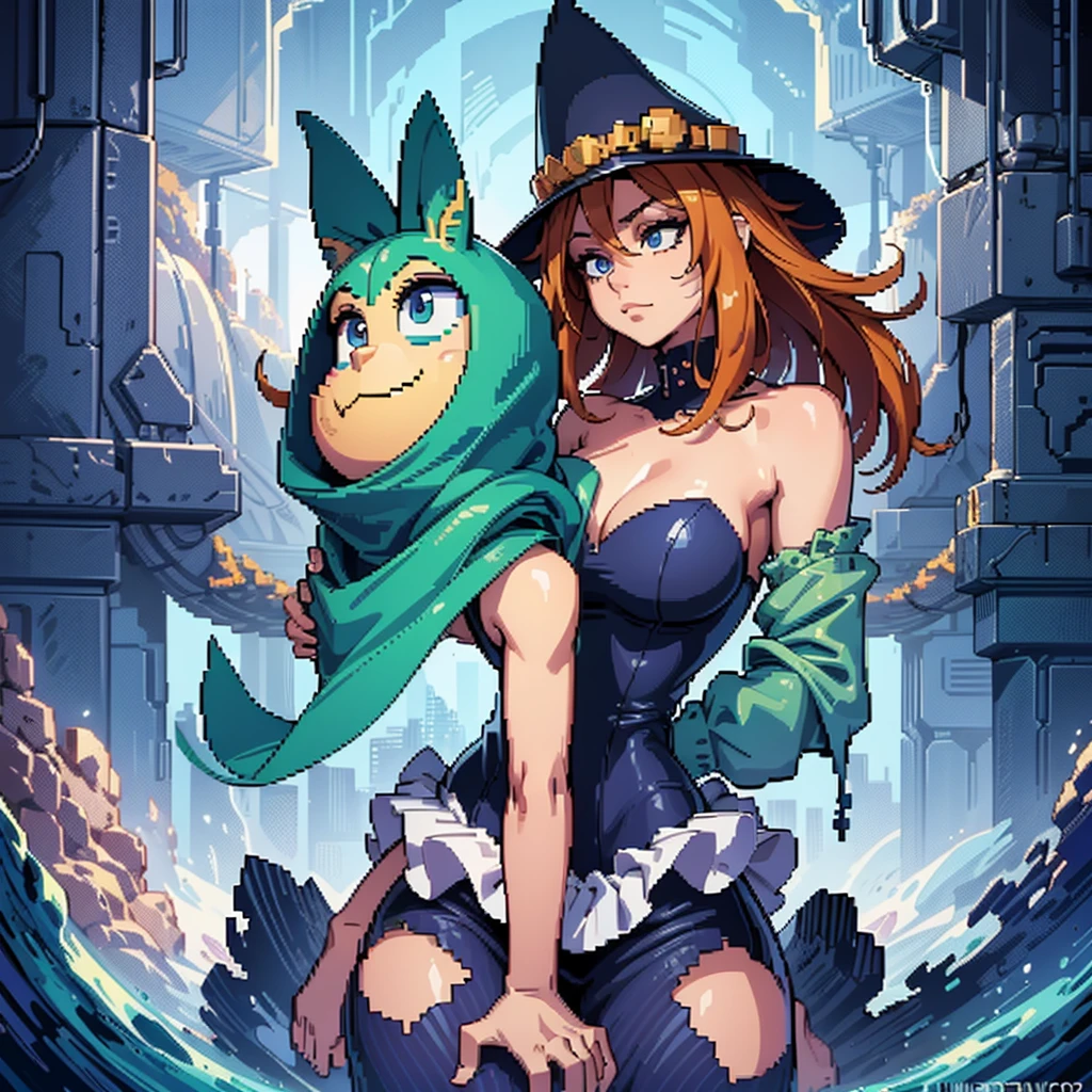 a close-up of a pixel art style image of a person in a hat, Spritesheet, sprite sheet, Sprites, 2 d Sprites, set of high quality hd Sprites, full body sprite, psd Spritesheet, ator 2d, characters 8k symmetrical, with familiar Sprites, female protagonist 👀 :8, sprite de pixel art