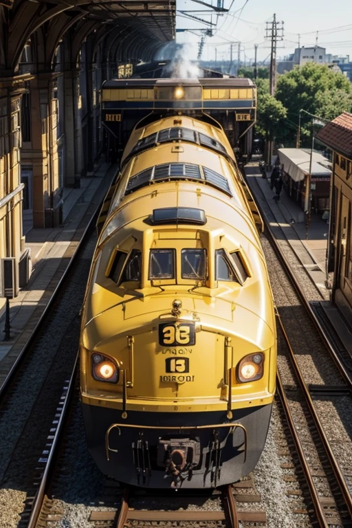 Golden locomotive train golden locomotive golden locomotive