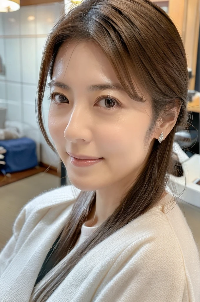 ((Highest quality)), ((masterpiece)), (detailed),Perfect Face,Japanese,Mature Woman,Upper Body