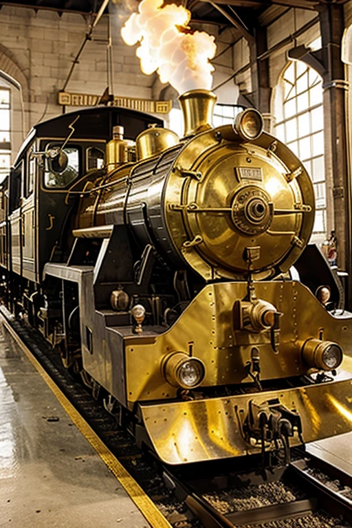 locomotive made of gold 