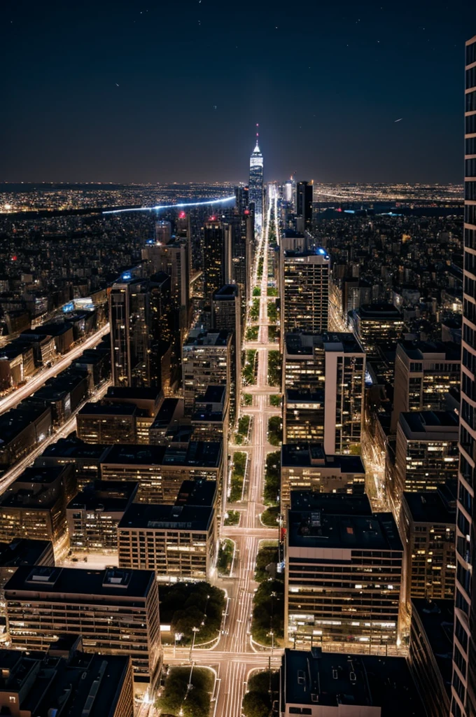 Create a city at night
