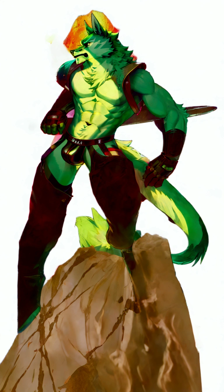Solo Sexy young anthro furry wolf male mercenary medieval soliders, slim slim muscular, anthro handsome gay shorter muzzle, handsome gay model male apperance, sword scars, worn out leather skimpy armament, low on hips heavy leather belt, old very worn out skimpy dirty linen material jockstrap, old yellow dirty worn out stains on white sawn jockstrap, very visible "x" brown seam pattern on the jockstrap, studded skimpy armlets breastplate armor, skimpy breastplate, leather bondages, fingerless leather gloves, smelly unwashed husk, dirty body look, desert battlefield, standing in sexy fighting position, close view of full character, blooded husk, blooded sword