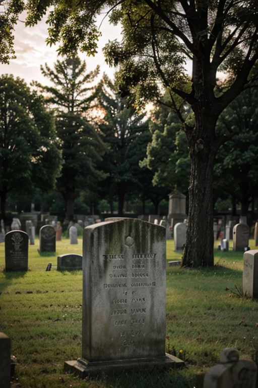 tombstone in the cemetery