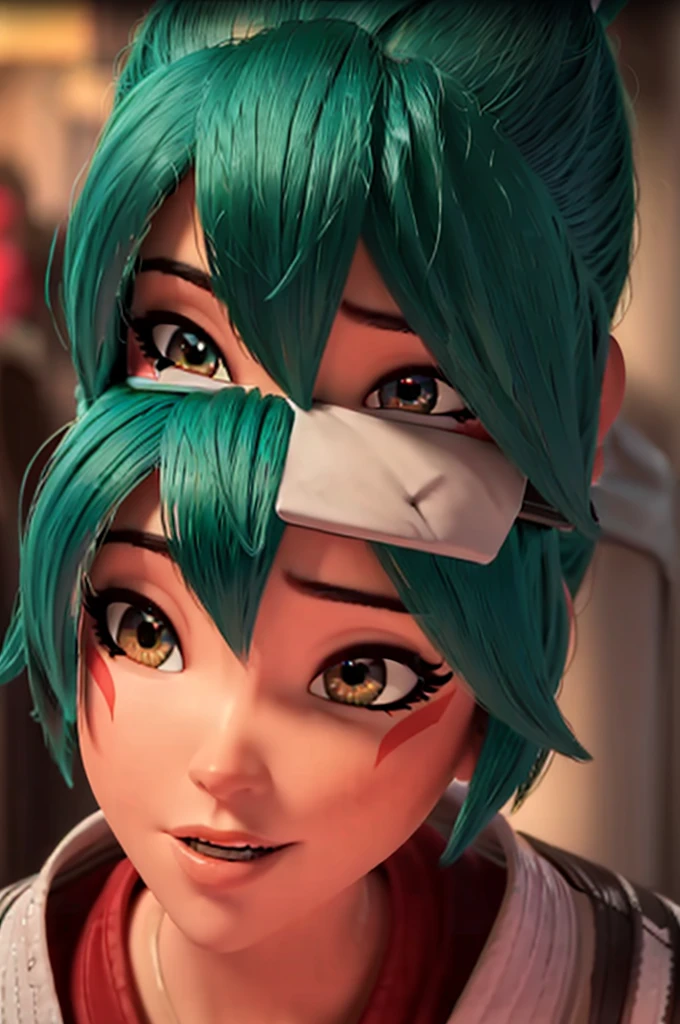 (((Fighting pose))),realistic, realism, photorealism, photo-realistic, high contrast, (photorealistic:1.4), 8k high definition detailed realistic, (best quality, masterpiece:1.2), NSFW, photon mapping, radiosity, physically-based rendering, best quality, highly detailed, 1girl, owkiriko, green hair:0.6, looks at the viewer, red dress, ((glowing eyes)),
