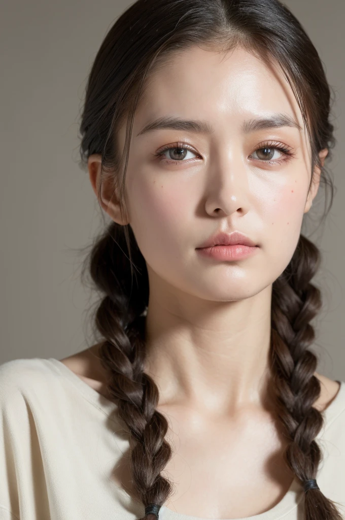 ((Highest quality, 8k, masterpiece :1.3)), One girl, Beautiful woman with slim abdominal muscles :1.3, (Random Hairstyles, Huge breasts :1.2), Casual clothing :1.2, indoor, Highly detailed face, Fine grain, double eyelid、Japanese women、A rich expression