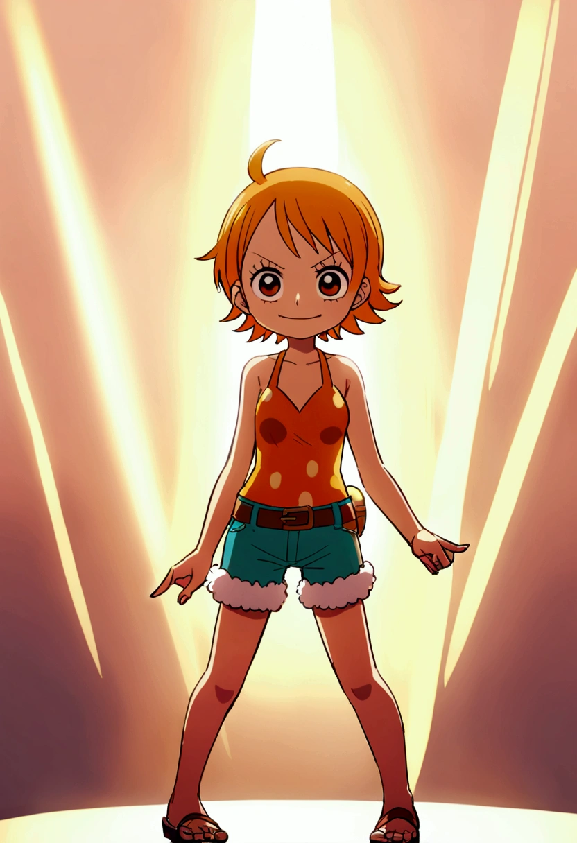 Nami from one piece anime version with little clothes