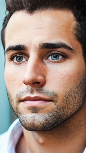 Make a 30-year-old Litvak man focus on the face