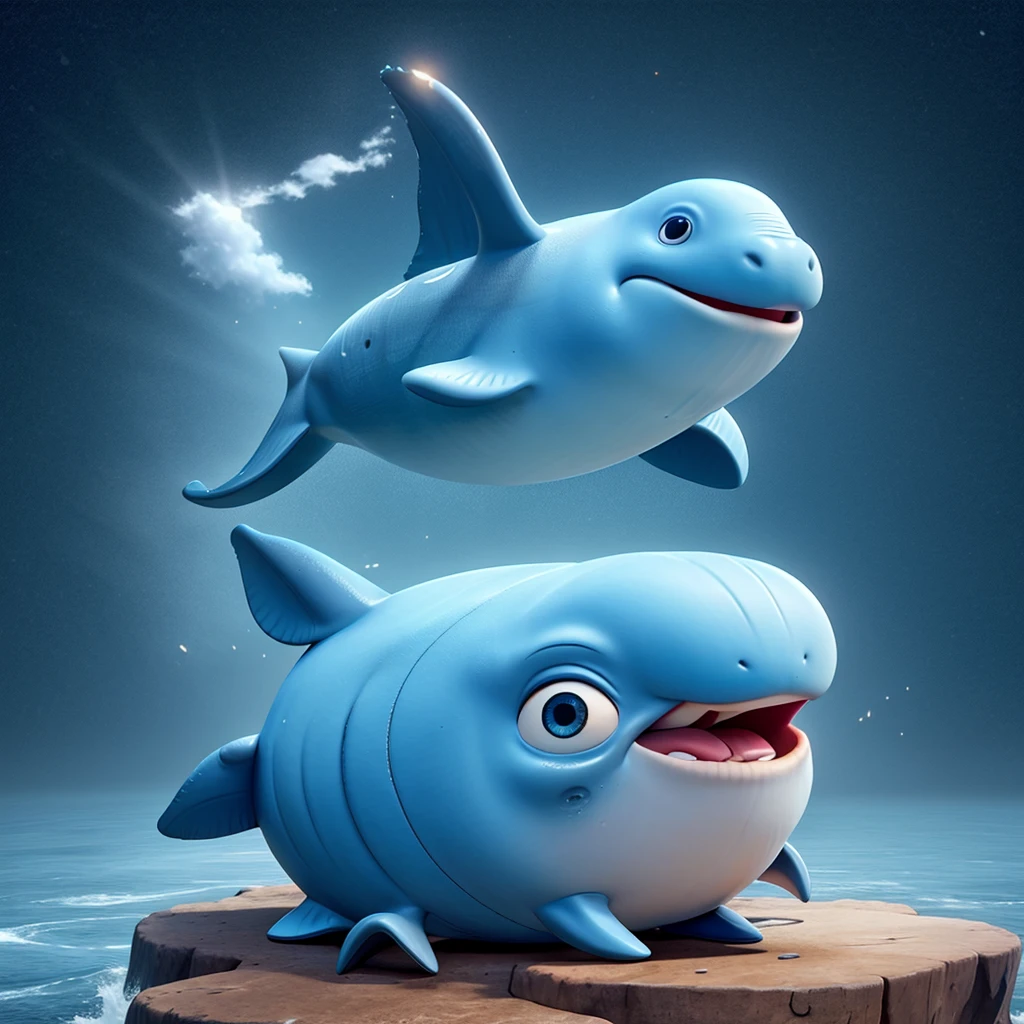 A crying whale