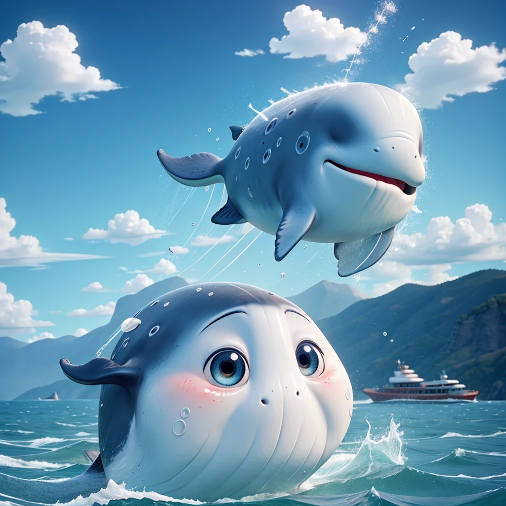 A crying whale