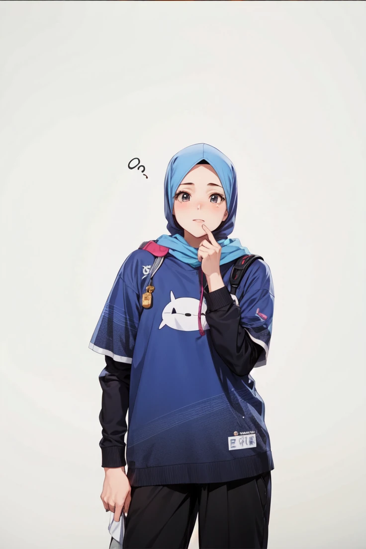 1girl, anime, hijab