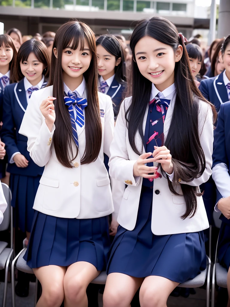 Center View、An Asian woman in a short skirt and bow tie is sitting on a train、Cute school girl、Japanese girls uniform、Wear Japan 、Japanese 、Surreal 、Dressed as a high school girl、Surreal 、Wear a uniform、Realistic school girl、Girl in uniform、Wear a uniform、 Pause、Whole Body Ezbian、Nice skin、Glowing Skin、Nice thighs、Shining thighs、Shining Regaleg , Japanese High School 、Nogizaka Idol、Korean Idol、Tai Gu emphasized、One person、crowd
