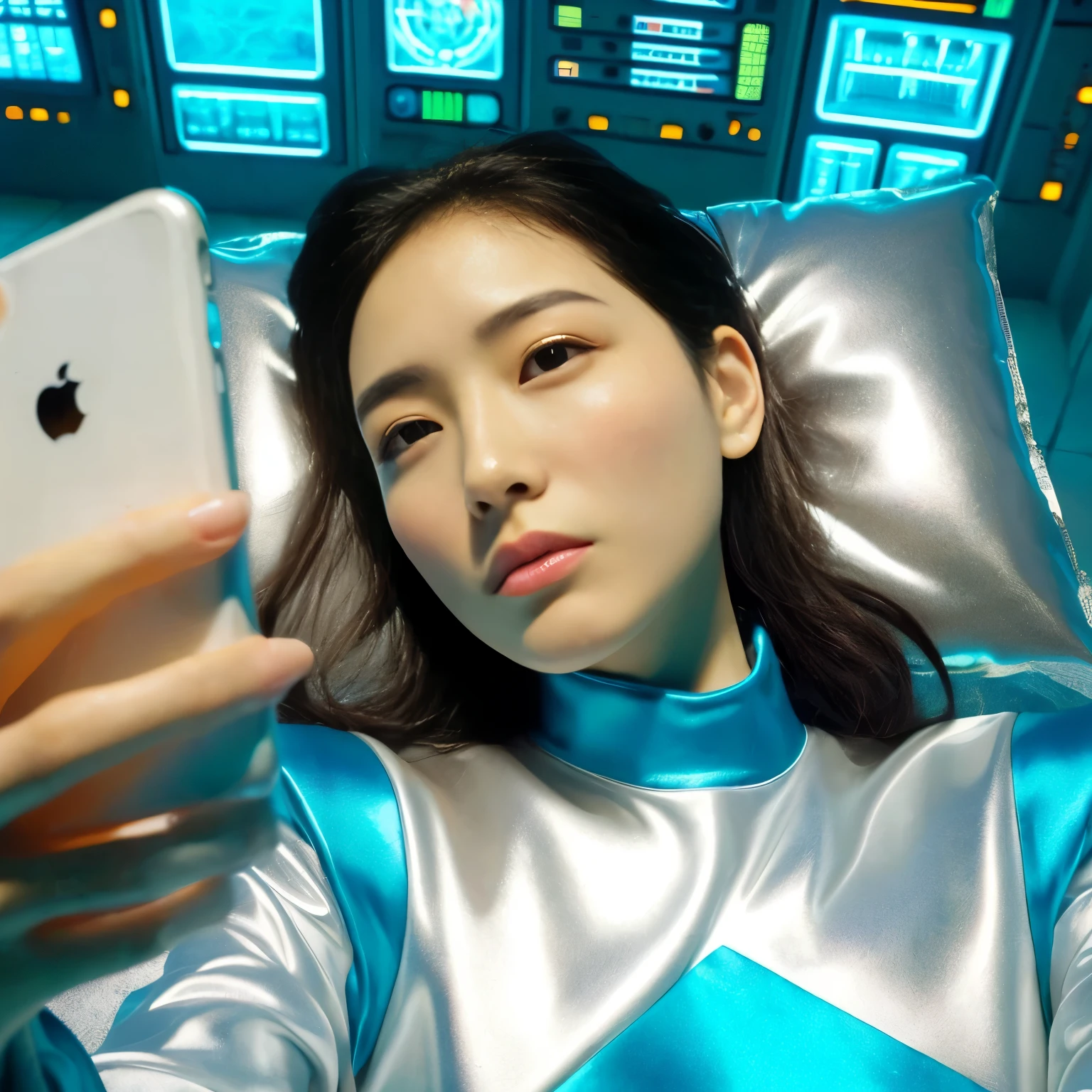 best image quality、Super high resolution、(realism:1.4)、Korean beauty star、The most beautiful KPOP star、horny face、Horny Korean makeup、erotic expression、A body that makes you want to touch it、erotic photos、((Realistic shiny satin fabric texture、High-gloss stretch satin fabric that is smooth and smooth to the touch.、The drape of the curved part of the shiny satin fabric、strong shiny costume、The smooth and beautiful quality and luster of the costumes、A shiny costume made of high-quality satin fabric with high density.、Smooth to the touch oil light liang ultra-class battleship skin coat COS、Super SentaiWomen&HeroineSuit、Texture of costumes that satin fetishists respond to、Thin, glossy stretch satin fabric)),8K photo quality