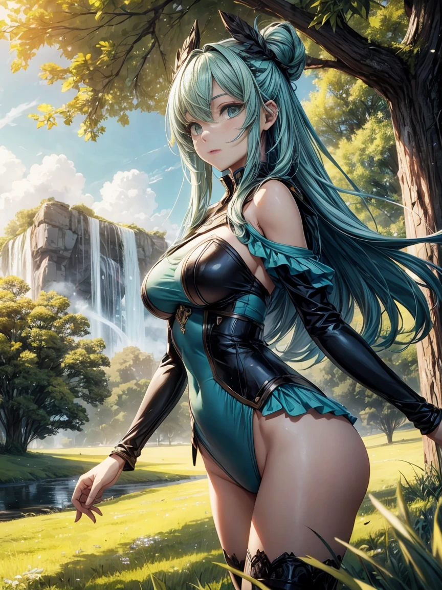 In a green meadow there is a girl who leads a group of knights.
BREAK With a brave expression, guides them to their destination.
BREAK Behind her, a green forest stretches and beyond, montanhas se erguem ao longe.
BREAK The most suitable effect for this scene would be a watercolor painting technique to capture the softness of the meadow and the fluidity of the movement.. ,((detailded)), ((high qualiy)),((well structured)),((anatomically correcte)),((good composition)), ((good perspective)),((work of art)), ( ( detailded outline)),((extremely detailded)),((digitl art)), digital illustration, ((well proportioned bodies)), high resolution, High definition, full definition, Full resolution, detailded face, 4K,High definition, Spitz,perfect,DeepL,with DeepL,sharp focus,Depth of field