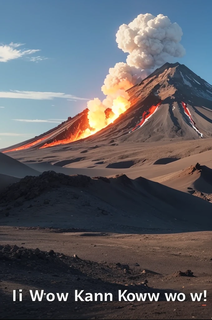 Create a cover for a YouTube video, volcanoes theme, with subtitles " Did you know that"