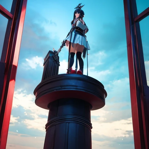 Quasi-platform Huge penis Standing on a pedestal