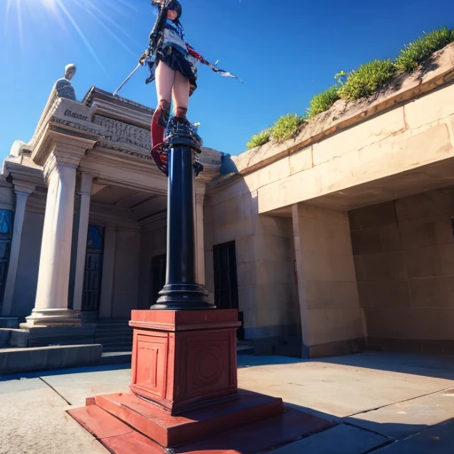 Quasi-platform Huge penis Standing on a pedestal