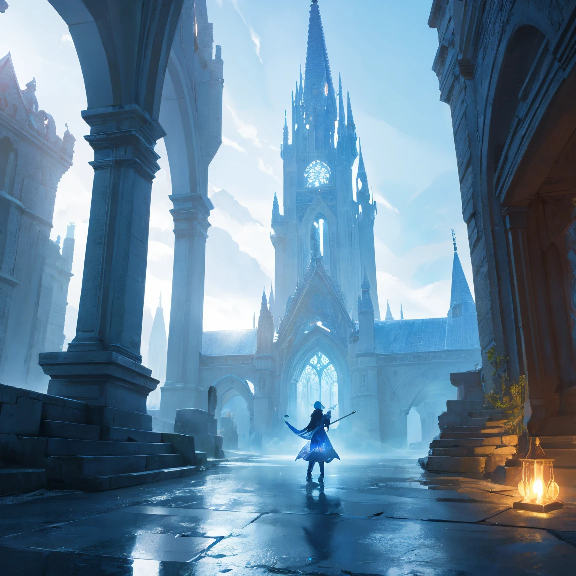 A fantasy world with magical portals, Everything was magical, The atmosphere has a magical flair, photograph realistic, High details, Best quality, 4K