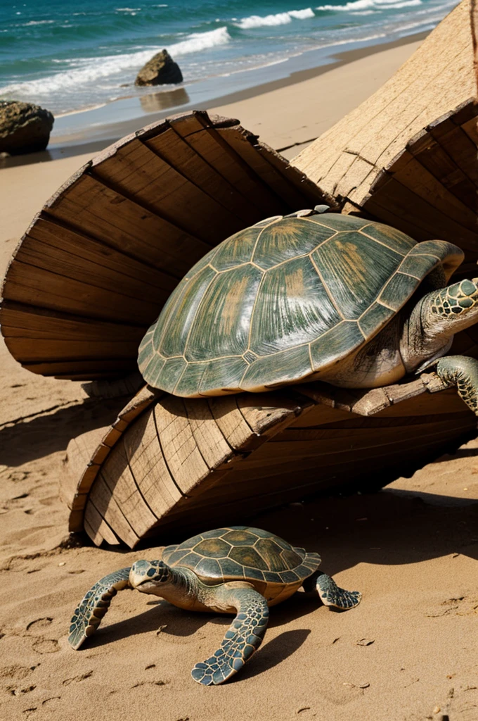 Tortuga en stake