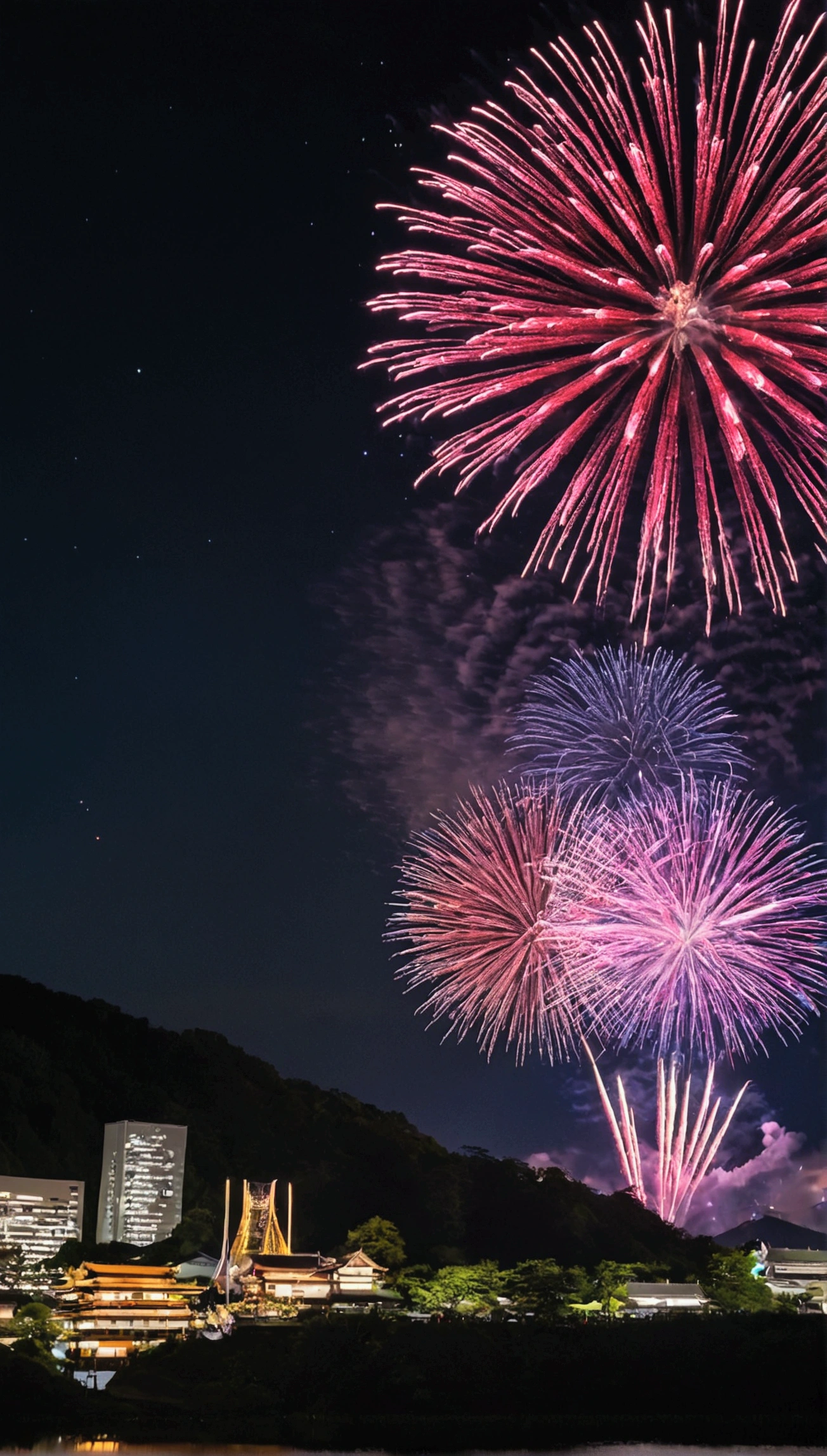 Japan Fireworks Festival;countryside