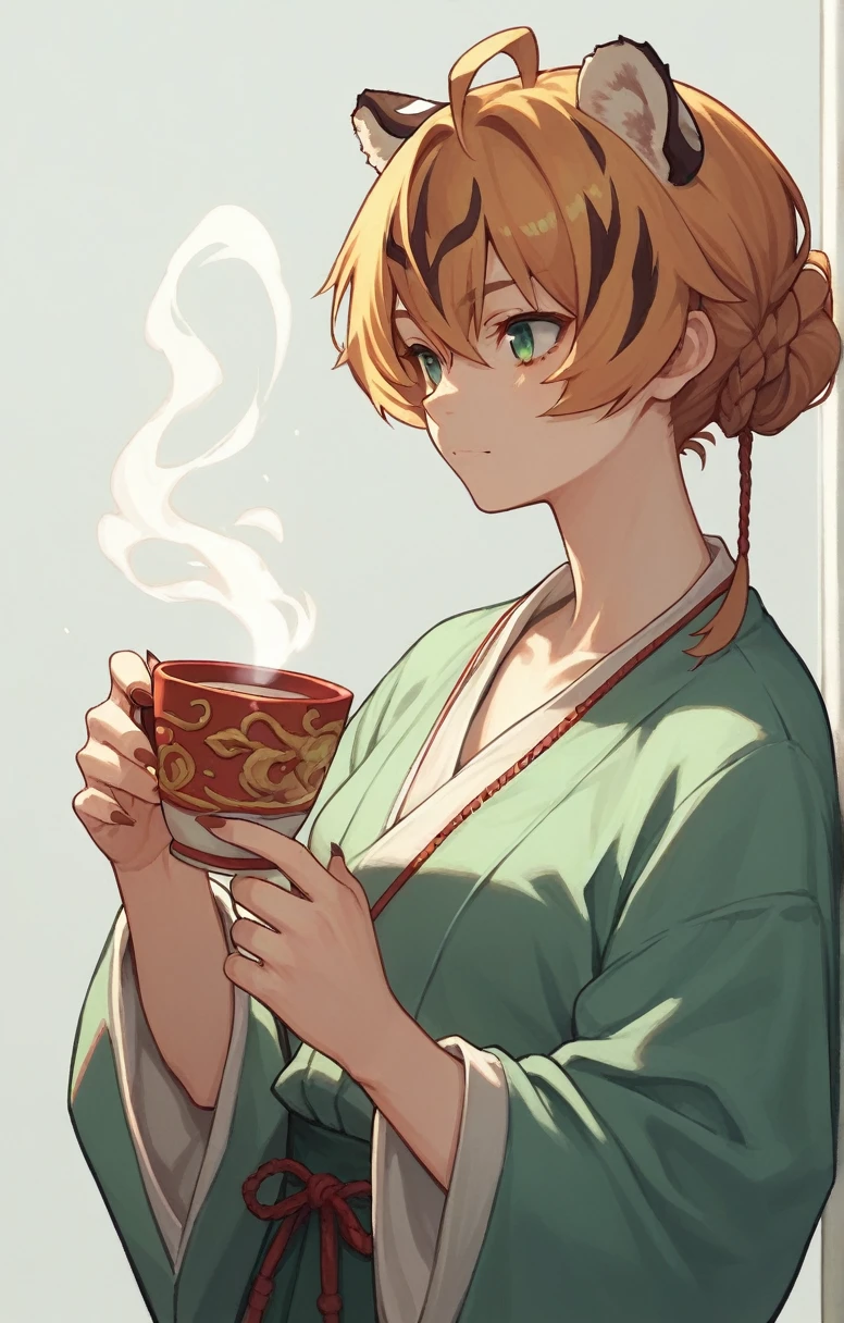 ((Tiger Girl,A Cup,rapier in right hand,)),anime, One girl, alone,No background,No background,Women's furry mini cute style,No background,humanoid cheetah,Light Armor,