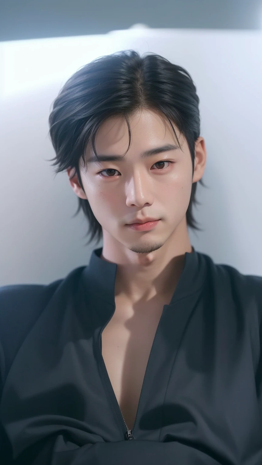 a young asian man with a backpack in an airport, jungkook, hyung tae, jinyoung shin, early 2020s, kim doyoung, shin jeongho, taejune kim, cai xukun, pale korean adorable face, ironic smile, diez lee, numerous faintly glowing eyes, cute round almond-shaped eyes, best quality,4k,8k,highres,masterpiece:1.2,ultra-detailed,(realistic,photorealistic,photo-realistic:1.37),HDR,UHD,studio lighting,ultra-fine painting,sharp focus,physically-based rendering,extreme detail description,professional,vivid colors,bokeh,portrait