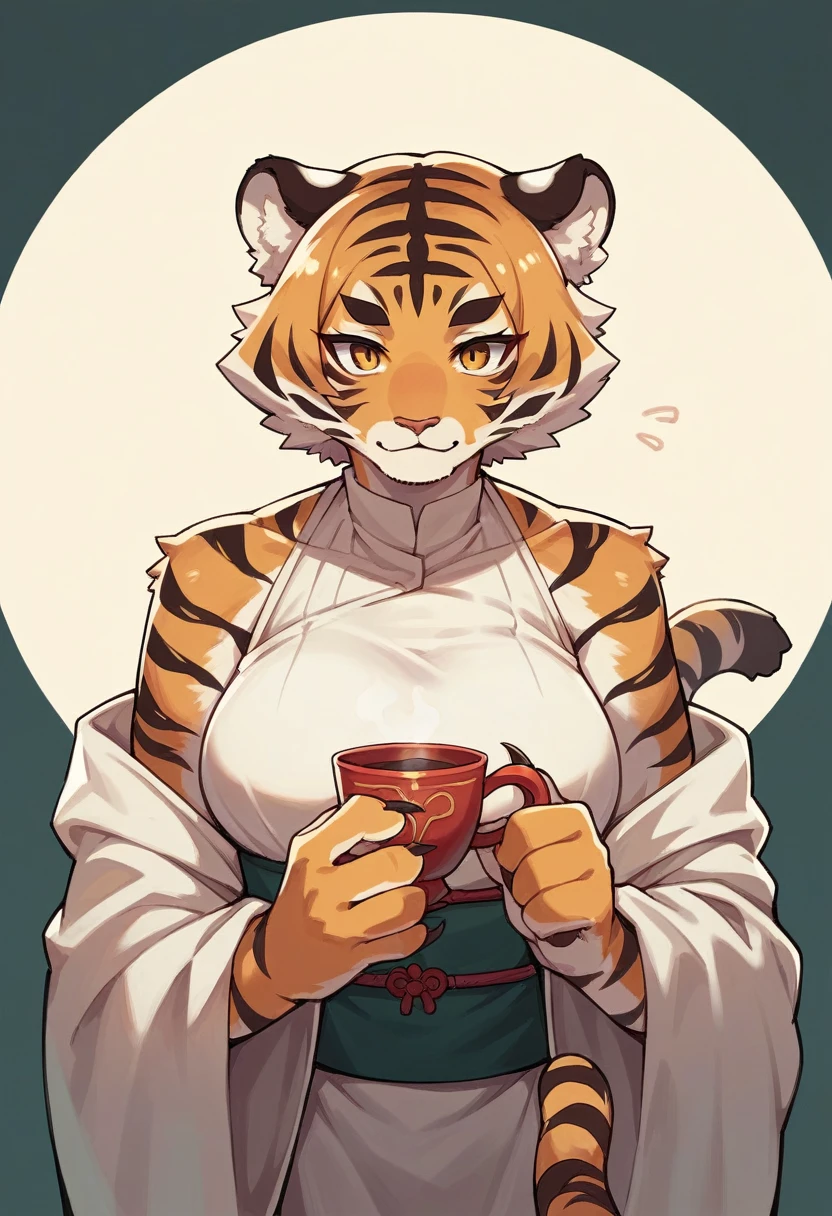 ((Tiger Girl,furry,A Cup,Holding a rapier in his right hand,)),anime, One girl, alone,No background,No background,Women's furry mini cute style,No background,humanoid cheetah,Light Armor,