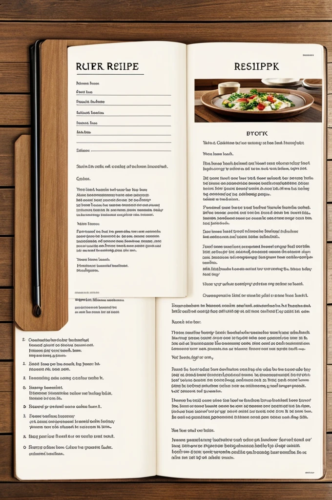 The cover or exterior of a recipe book 
