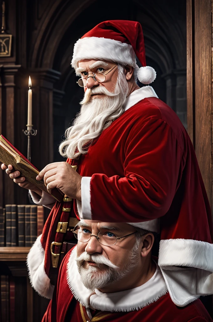 Create image of Santa Claus as a Harry Potter character 